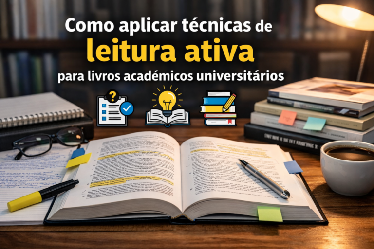 Como aplicar técnicas de leitura ativa para livros acadêmicos universitários