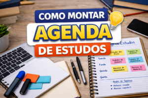 Como montar agenda de estudos para estudantes com rotina acadêmica intensa