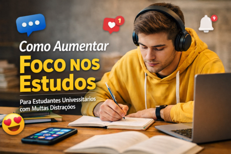 Como aumentar foco nos estudos para estudantes universitários com muitas distrações