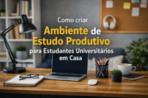 Como criar ambiente de estudo produtivo para estudantes universitários em casa