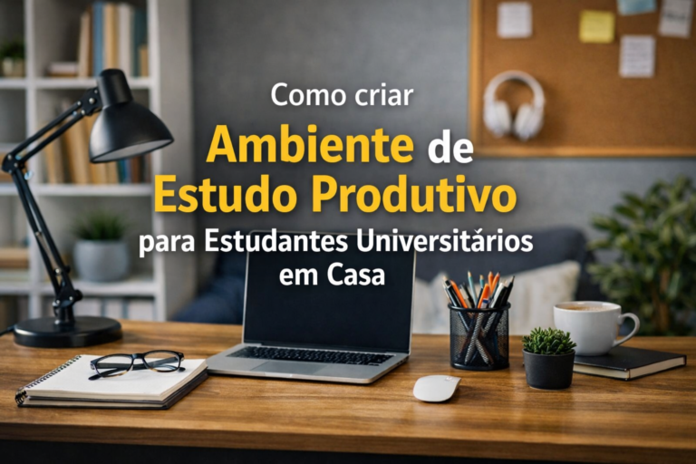 Como criar ambiente de estudo produtivo para estudantes universitários em casa