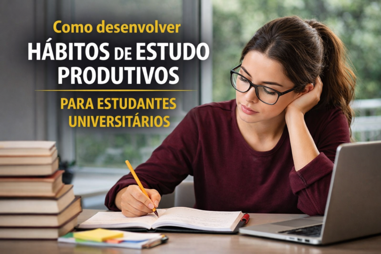 Como desenvolver hábitos de estudo produtivos para estudantes universitários