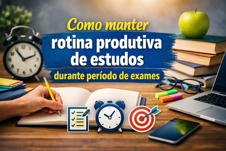 Como manter rotina produtiva de estudos durante período de exames